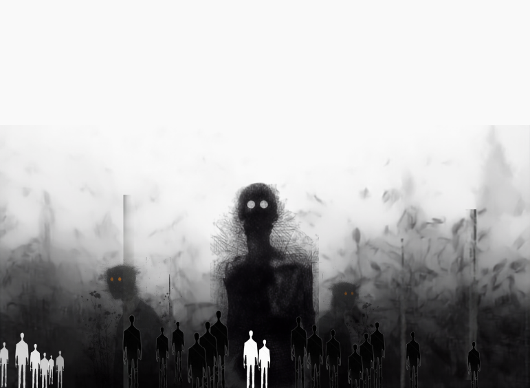 Creatures in the fog